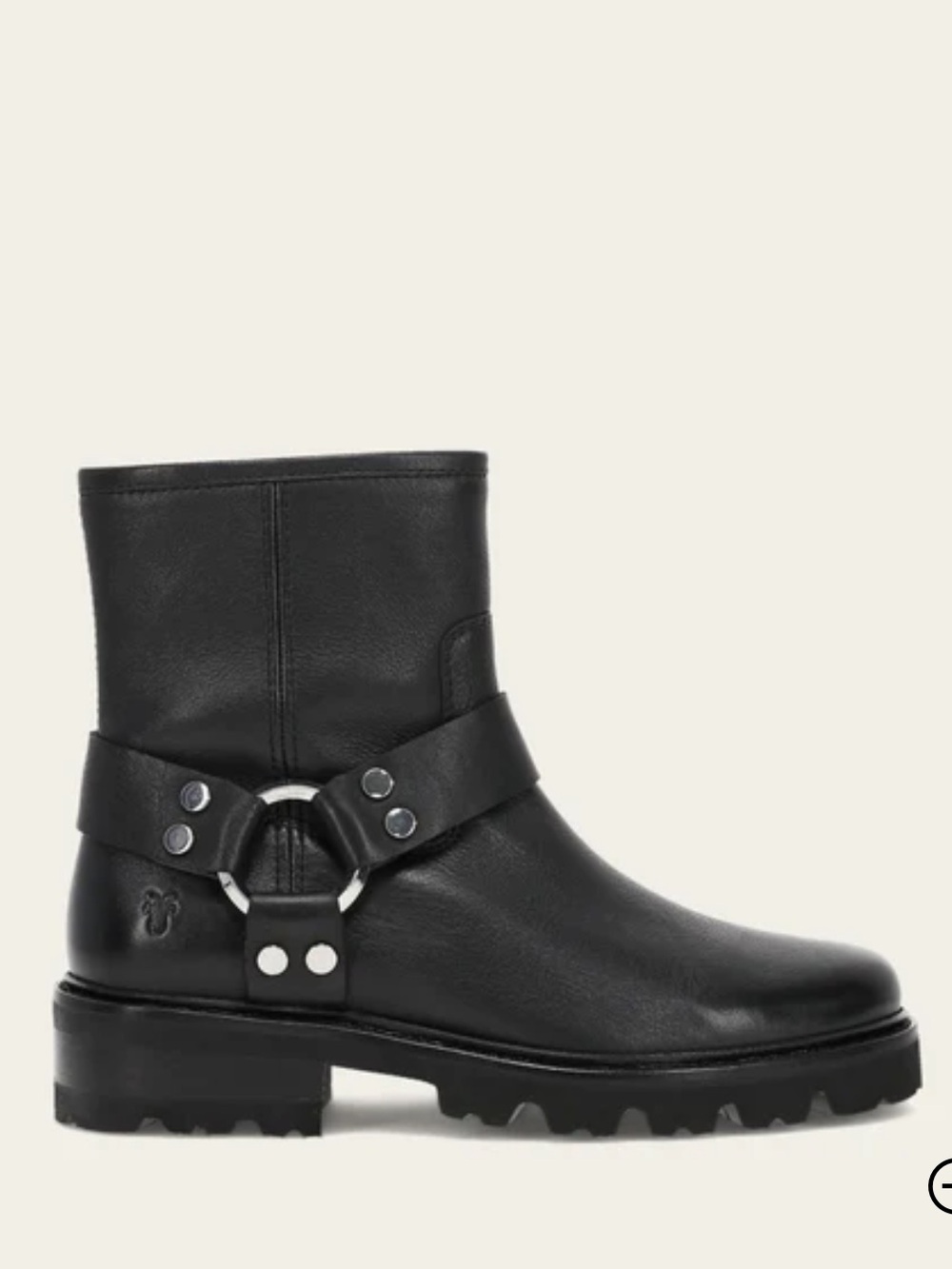 Frye Olivia Harness Black Leather Boots